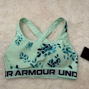 Under Armour Women's Light Green Patterned Sports Bra